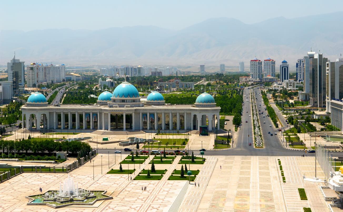 Ašchabad : Le palais du Président. Achgabat
