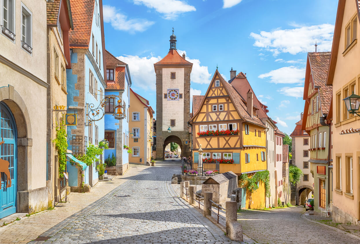 Bavorsko : Ville médiévale de Rothenburg ob der Tauber en Bavière