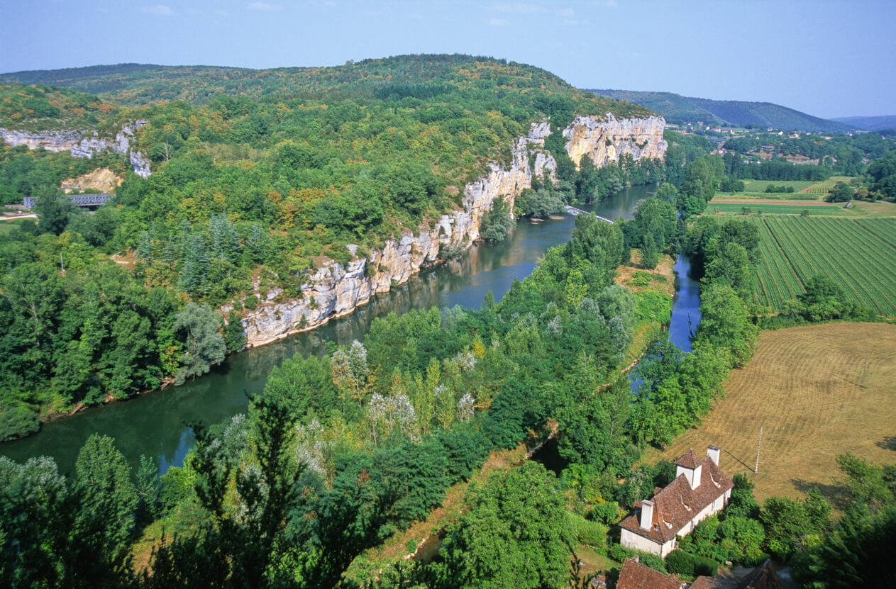 Departement Lot: La vallée du Lot