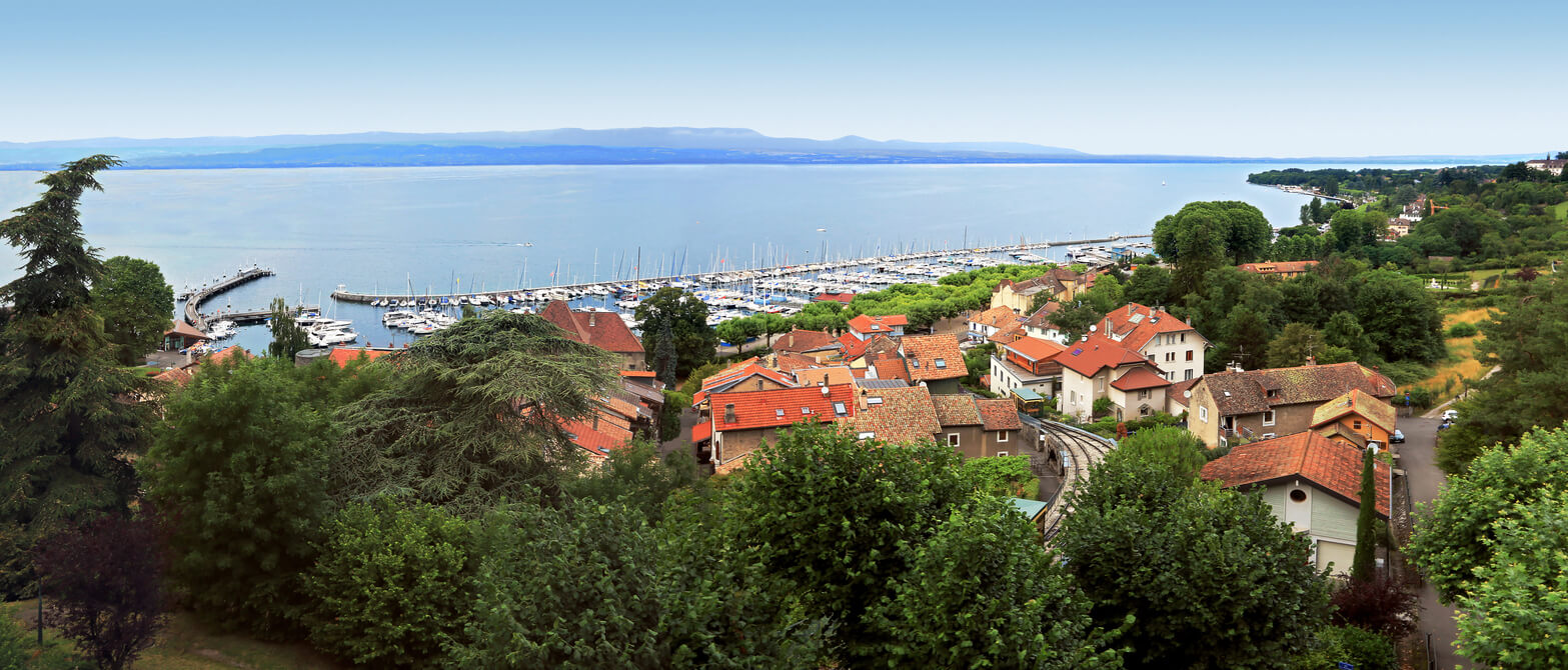 Thonon-les-Bains : Vue du port de Thonon-les-Bains